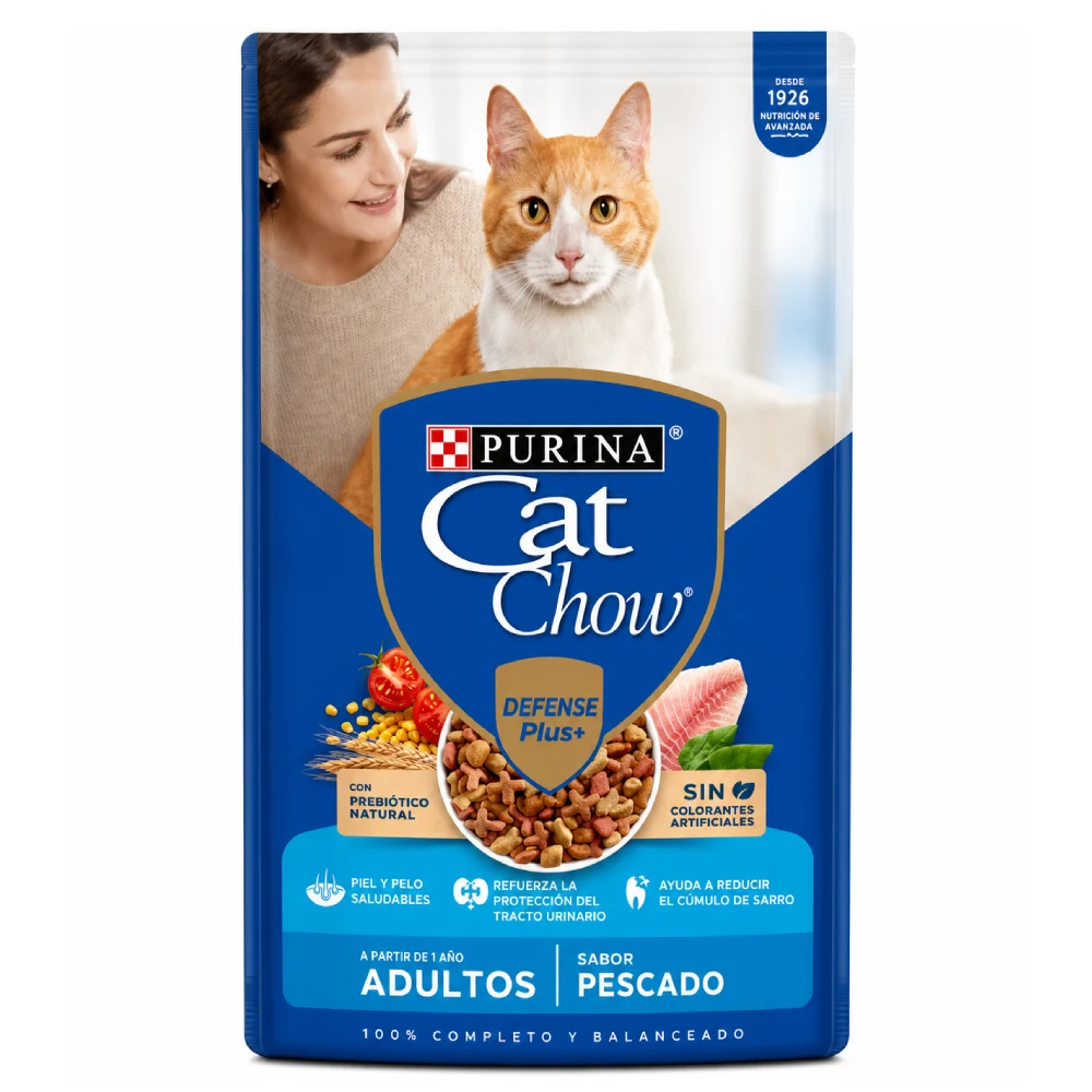 Cat Chow sabor mariscos con 20kg